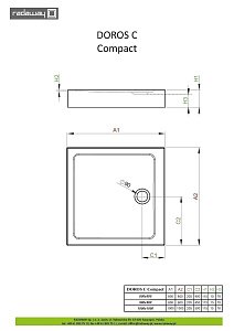 Душевой поддон Radaway Doros C Compact 80x80 купить в интернет-магазине Sanbest