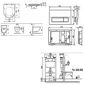 Унитаз подвесной Laufen Pro Z.RU93.0.761.5 безободковый, с инсталляцией, с крышкой микролифт купить в интернет-магазине Sanbest