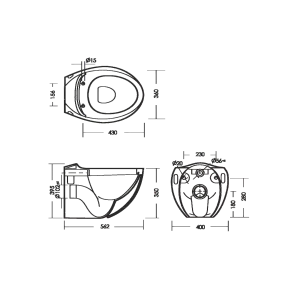 Унитаз Sanita luxe Ringo RNGSLWH0104R безободковый, с крышкой микролифт, белый купить в интернет-магазине Sanbest