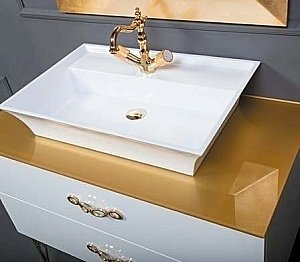 Тумба с раковиной Armadi Art Neoart 80 со столешницей белая для ванной в интернет-магазине Sanbest