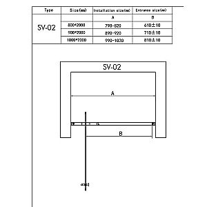 Душевая дверь RGW Stilvoll SV-02B 90 купить в интернет-магазине Sanbest