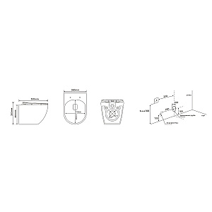 Унитаз подвесной Grossman Thin Rim GR-5601S белый, безободковый, с крышкой микролифт купить в интернет-магазине Sanbest