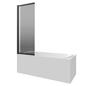 Шторка для ванны Berges RIVER S Slider Black 980 065018 тонированное стекло купить в интернет-магазине Sanbest