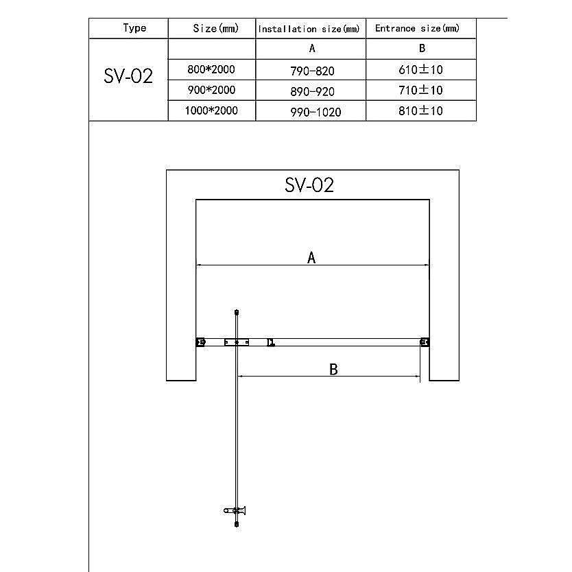 Душевая дверь RGW Stilvoll SV-02B 90 купить в интернет-магазине Sanbest