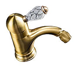 Смеситель для биде Boheme Crystal 306-CRST бронза купить в интернет-магазине сантехники Sanbest