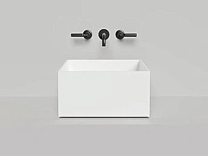 Раковина накладная Salini ARMONIA SQUARE 02 S-Sense 130512G 45 белая купить в интернет-магазине Sanbest