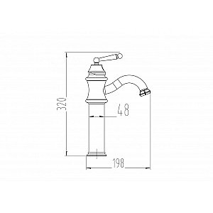 Смеситель для раковины Milacio Yeste MC.507.SL серебро купить в интернет-магазине сантехники Sanbest