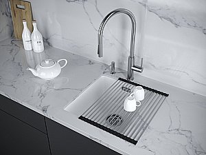 Кухонная мойка Paulmark LUMI 41UNI LU41-WH белый купить в интернет-магазине сантехники Sanbest