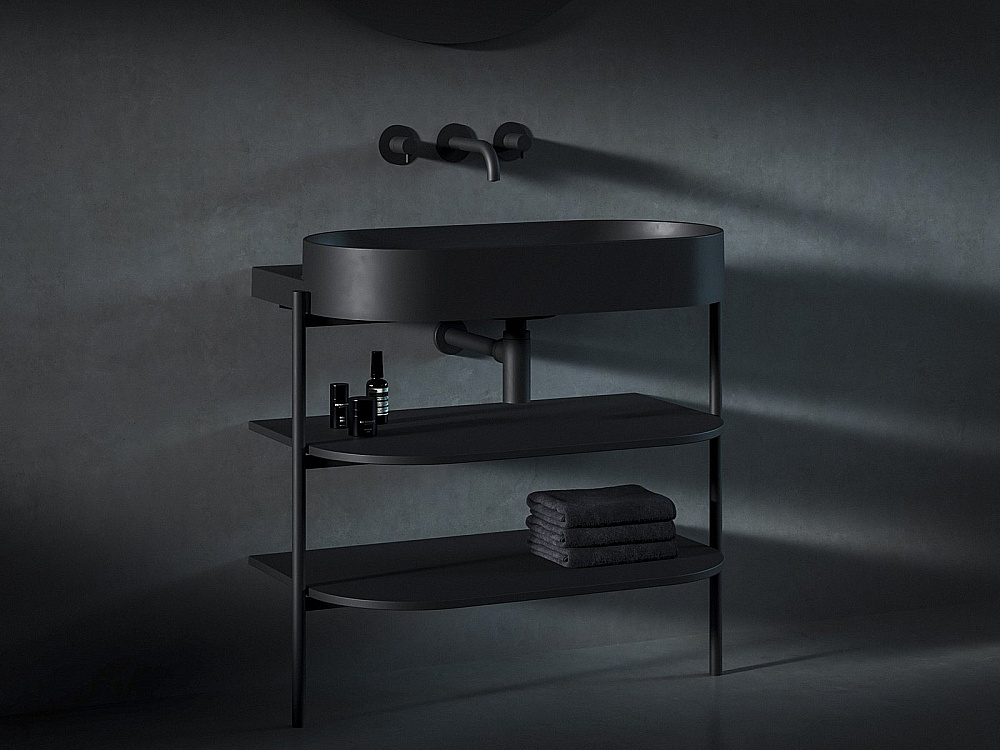 Раковина Ravak Yard 800 XJX0D080000 черный матовый купить в интернет-магазине Sanbest