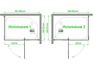 Душевой уголок Royal Bath RB HPVD-T-CH 100х70 стекло прозрачное/профиль хром купить в интернет-магазине Sanbest