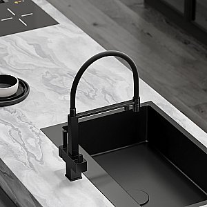 Смеситель для кухни Sancos Moro SC4006MB черный матовый купить в интернет-магазине сантехники Sanbest