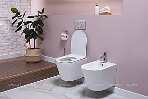 Биде подвесное Aquanet Atago 2.0 B2 LX-1057 купить в интернет-магазине Sanbest