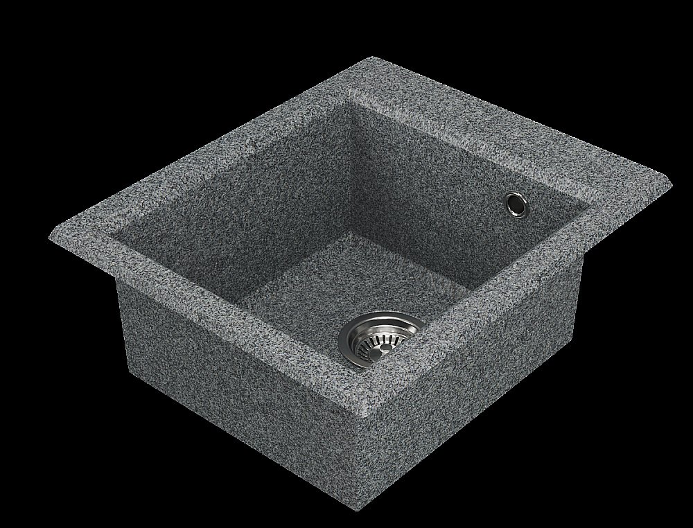 Мойка кухонная Акватон Линеа 43 серая купить в интернет-магазине сантехники Sanbest