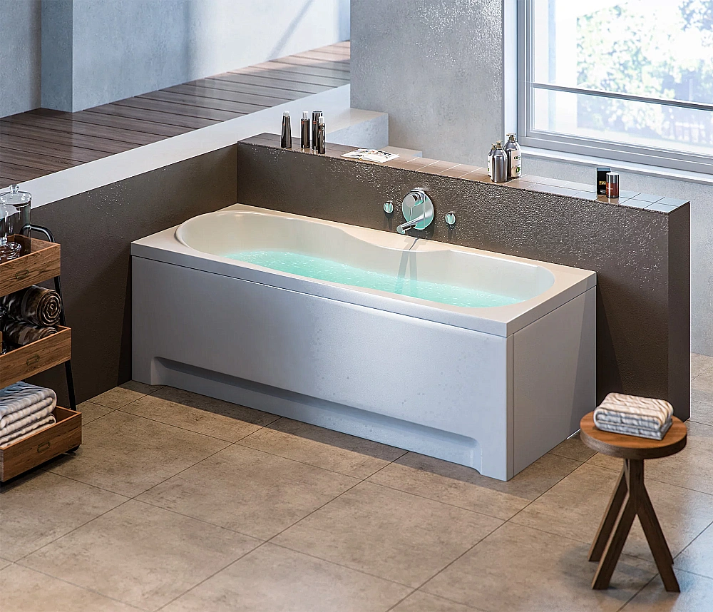 Ванна акриловая BAS Рио Стандарт ВС00045 160х70 белая/с каркасом купить в интернет-магазине Sanbest