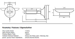 Мыльница Bemeta Retro 144308022 купить в интернет-магазине сантехники Sanbest