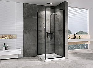 Душевой уголок ABBER Sonnenstrand AG04090B-S75B 90x75 стекло прозрачное/профиль черный купить в интернет-магазине Sanbest