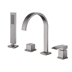 Смеситель для ванны ABBER Wasserfall AF8613SP сатин купить в интернет-магазине сантехники Sanbest