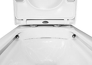 Унитаз напольный Azario Alba AZ-8323 белый безободковый, с бачком, с крышкой микролифт купить в интернет-магазине Sanbest