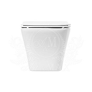 Унитаз подвесной Art&Max PLATINO AM9321CHR/SC белый, с сиденьем микролифт, безободковый купить в интернет-магазине Sanbest