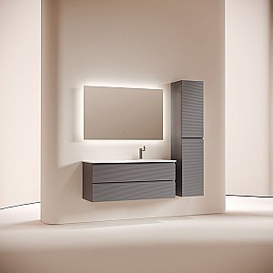 Тумба с раковиной Sancos Folk FL120GS 120 Grey soft для ванной в интернет-магазине Sanbest