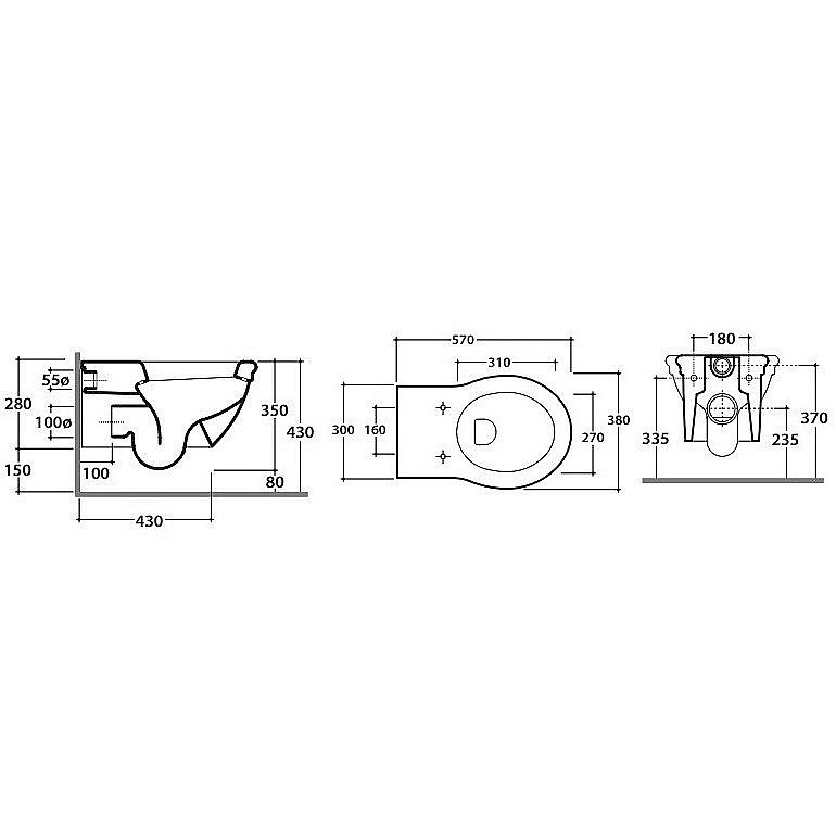 Унитаз подвесной GLOBO Paestum PAS03.BI купить в интернет-магазине Sanbest
