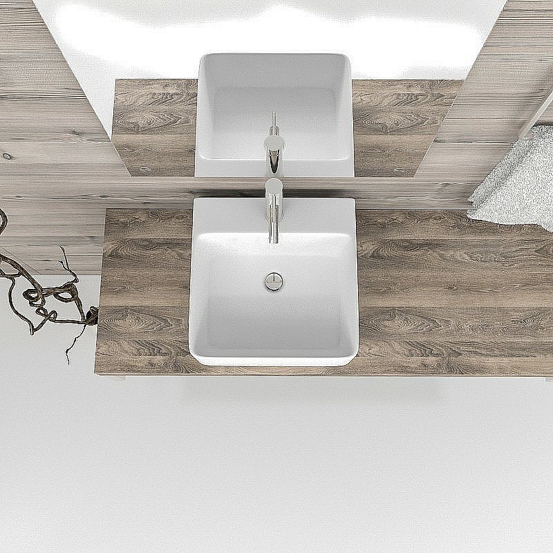 Раковина Esbano Circon 40 ESRNCIRC40W белая купить в интернет-магазине Sanbest