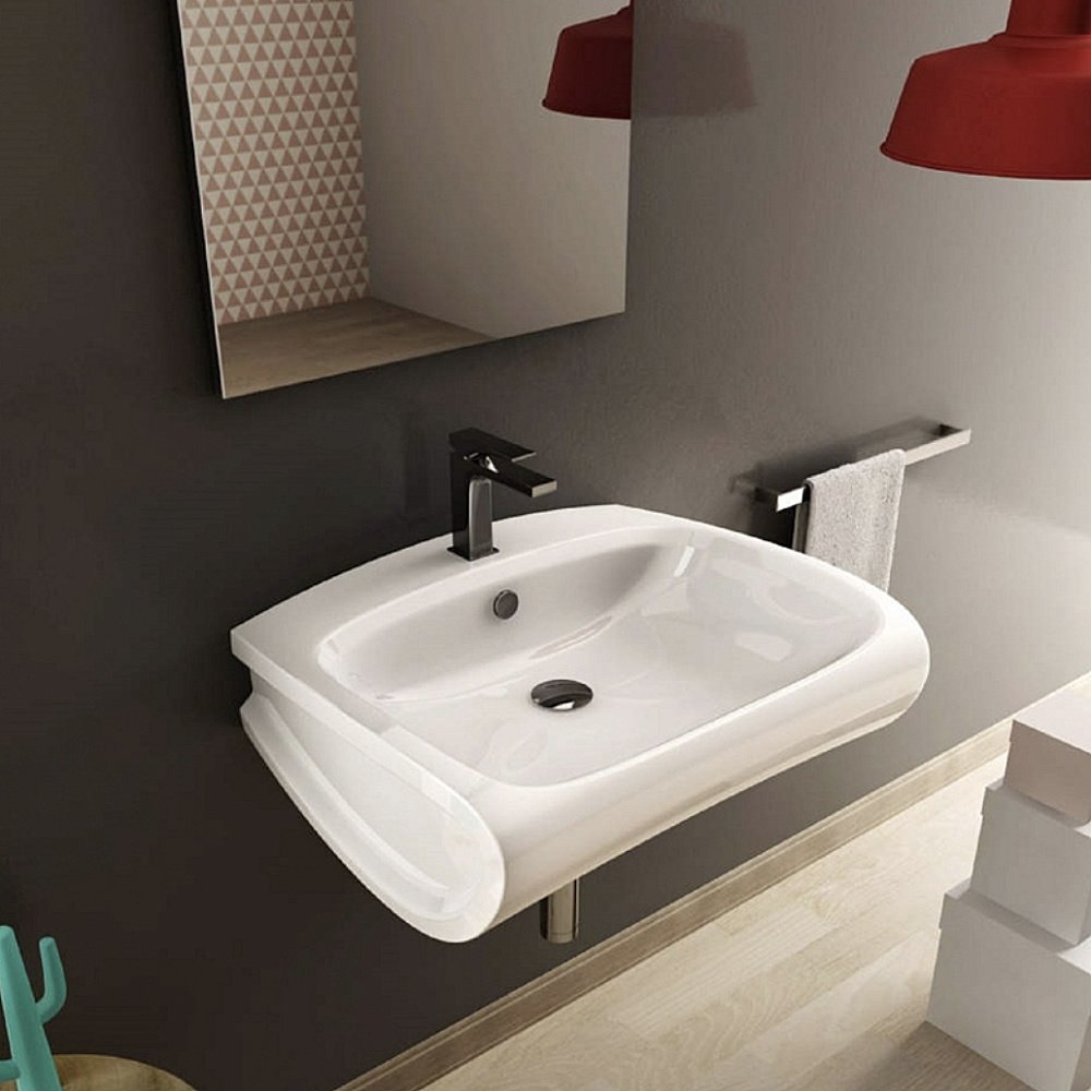 Раковина Artceram HI-LINE 60 HIL002 01 00bi*1 белая купить в интернет-магазине Sanbest