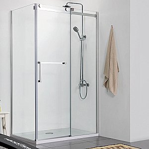 Душевой уголок Azario Vancouver 120x80 стекло прозрачное/профиль хром правый купить в интернет-магазине Sanbest