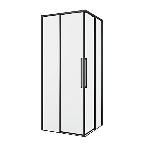 Душевой уголок Black&White Stellar Wind 90х90 12209090GM профиль оружейная сталь/стекло прозрачное купить в интернет-магазине Sanbest