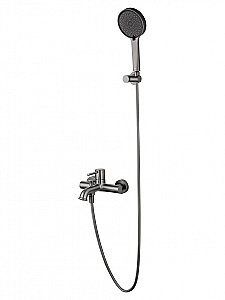 Смеситель для ванны с душем WONZON & WOGHAND TOR, Темный графит (WW-88037073-BGM) купить в интернет-магазине сантехники Sanbest