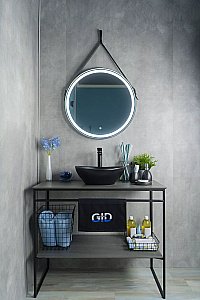 Раковина накладная Gid Lago 41 Nc901 52223 черная матовая купить в интернет-магазине Sanbest