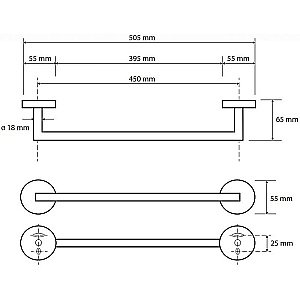 Полотенцедержатель Bemeta Brilo 161204020 золото купить в интернет-магазине сантехники Sanbest