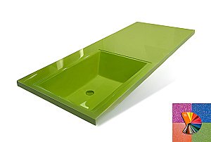 Раковина Эстет Даллас 115 любой цвет под заказ с блёстками купить в интернет-магазине Sanbest