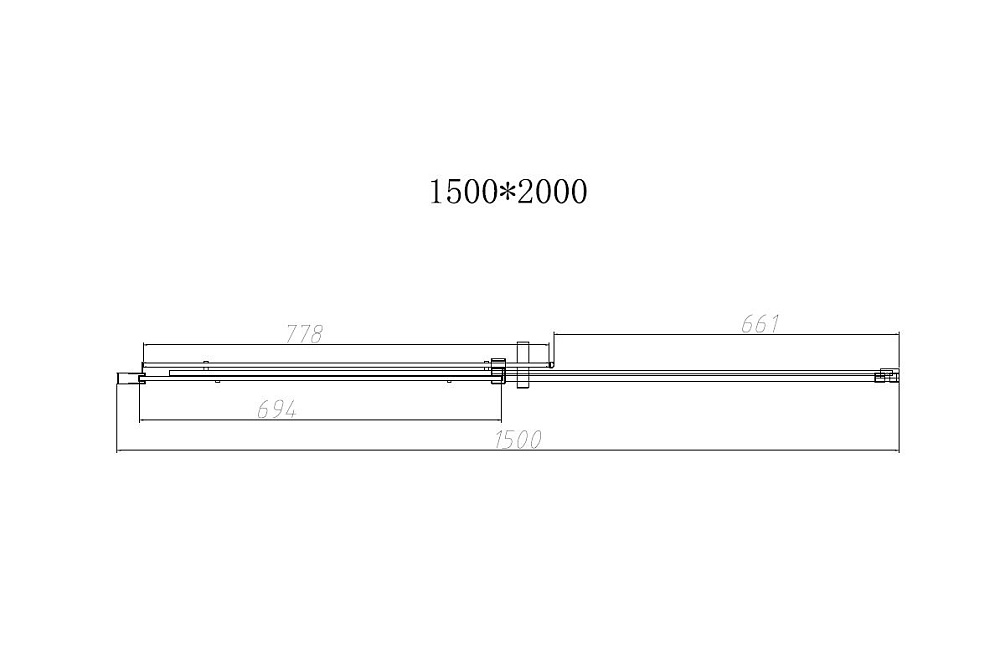 Душевая дверь Vincea DICE VDS-4D150CLB 150 черный/прозрачная купить в интернет-магазине Sanbest