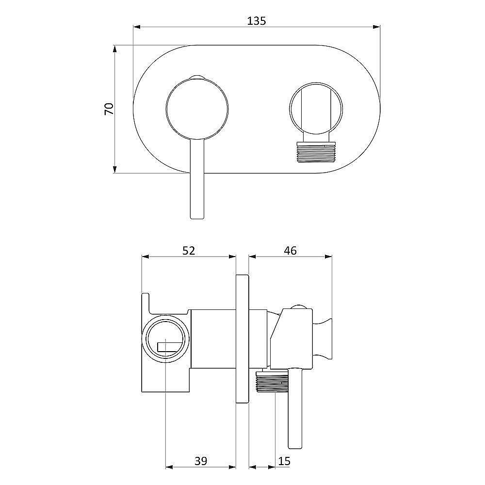 Гигиенический душ RedBlu by Damixa Option 214000000 купить в интернет-магазине сантехники Sanbest