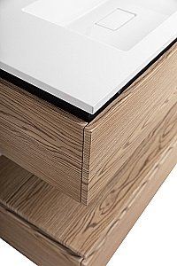 Нижняя тумба Cezares SLIDER-1000-1C-PI-RT-P дуб тангент для ванной в интернет-магазине сантехники Sanbest