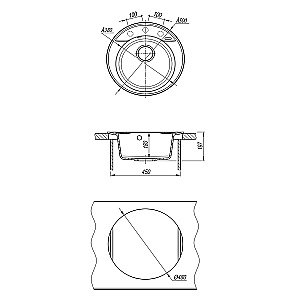 Кухонная мойка Lemark Sula 500 9910005 светлый шелк купить в интернет-магазине сантехники Sanbest