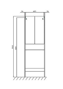 Шкаф-пенал для стиральной машинки Акватон Лондри 65 для ванной в интернет-магазине сантехники Sanbest