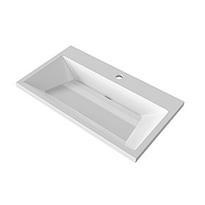 Тумба с раковиной подвесная Grossman ЛУКСОР 80 с 2-я ящ, белая матовая для ванной в интернет-магазине Sanbest