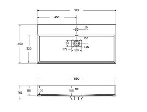 Тумба с раковиной Cezares PREMIUM 90 55445+50263 Plisse Verde opaco для ванной в интернет-магазине Sanbest