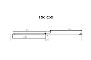 Душевая дверь Vincea DICE VDS-4D150CLB 150 черный/прозрачная купить в интернет-магазине Sanbest