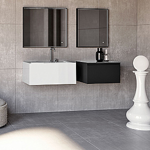 Раковина подвесная Kerasan Kanaal 80 5741*2 Белый купить в интернет-магазине Sanbest