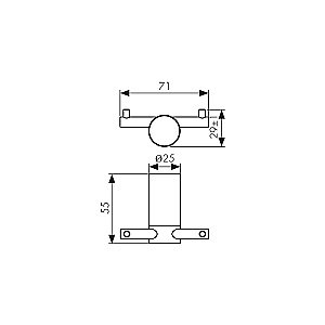 Крючок Kaiser Vita KH-3230 золото брашированное купить в интернет-магазине сантехники Sanbest
