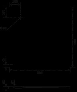 Душевой поддон Good door ЭКЛИПС 90x90 купить в интернет-магазине Sanbest