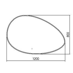 Зеркало ABBER Kontur AG6301SCL-1.2 120x80 в ванную от интернет-магазине сантехники Sanbest