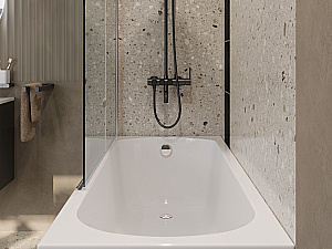 Акриловая ванна Cezares ECO 165х70 ECO-165-70-41-W37 белая купить в интернет-магазине Sanbest