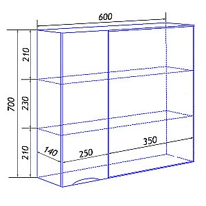 Зеркальный шкаф Loranto Santorini 60 белый глянцевый купить в интернет-магазине сантехники Sanbest
