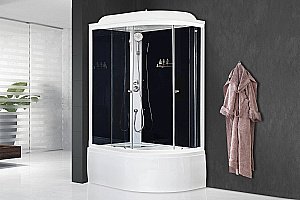 Душевая кабина Royal Bath RB8120BK5-BT-CH 120x80 профиль хром/стекло прозрачное купить в интернет-магазине Sanbest