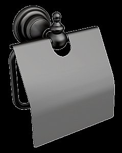 Держатель для туалетной бумаги CeramaLux Elegance 95807 черный матовый купить в интернет-магазине сантехники Sanbest