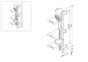 Душевая гарнитура AM.PM LIKE F0180064 купить в интернет-магазине сантехники Sanbest
